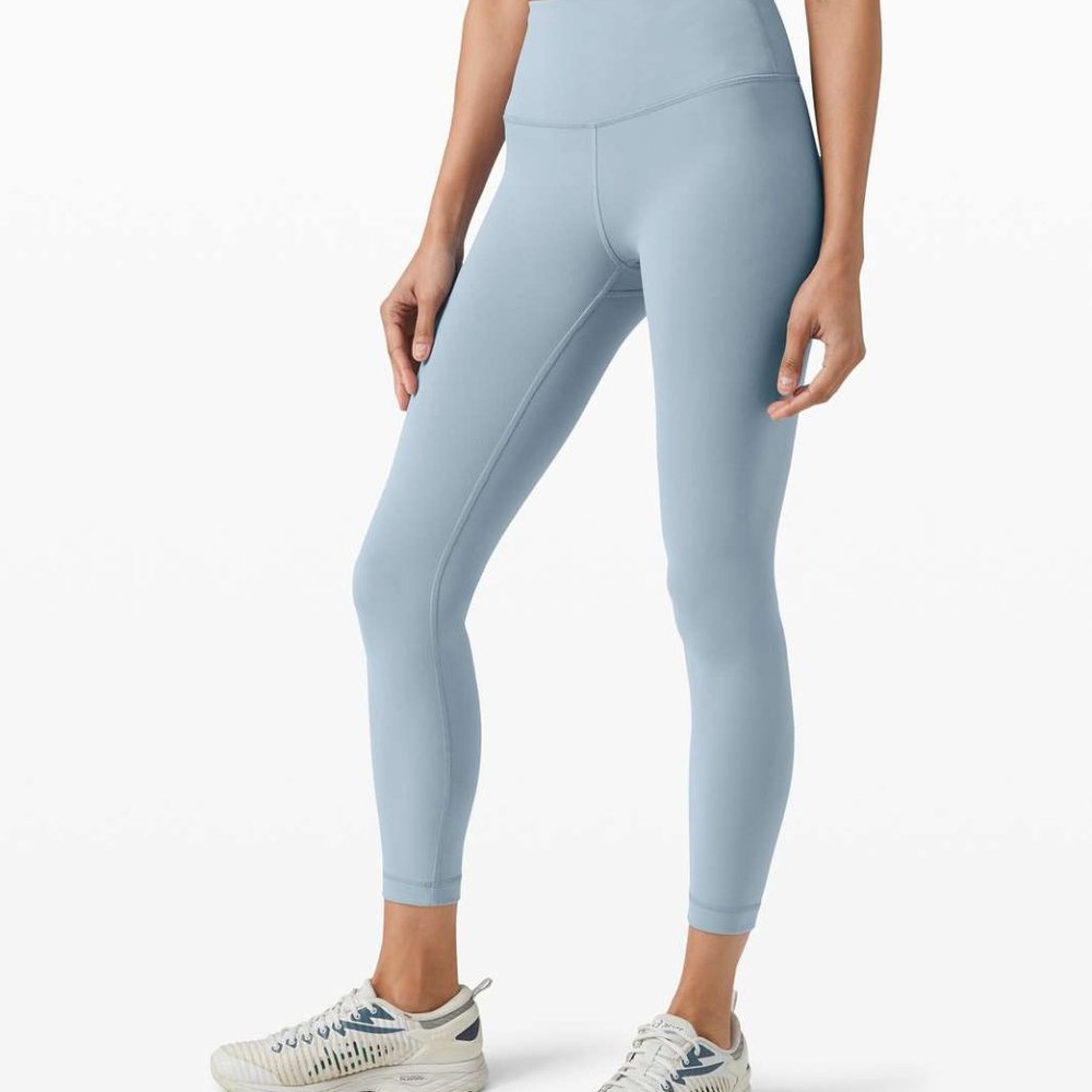 NWT Lululemon Size 6 Wunder Train High-Rise Tight 25'' Chambray